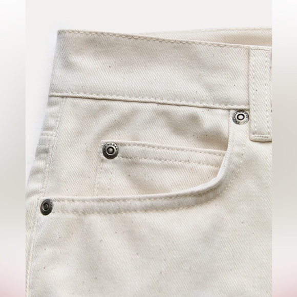 ZARA LOW RISE STRAIGHT LEG VELVET JEANS ZW COLLECTION $109 retail Size 6 NWT - Picture 10 of 15